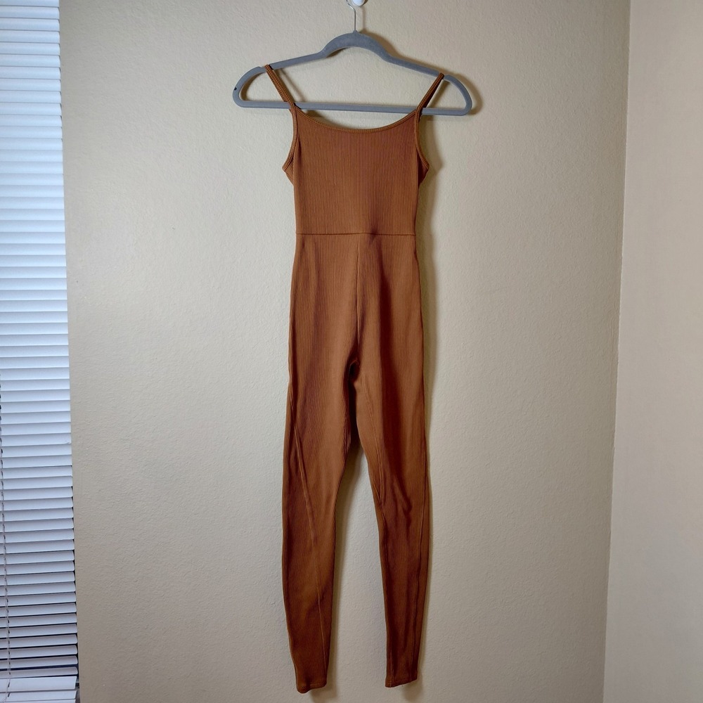 WILD FABLE Women Sleeveless Romper size XS Full Length Stretch‎ Ribbed knit - Picture 2 of 6